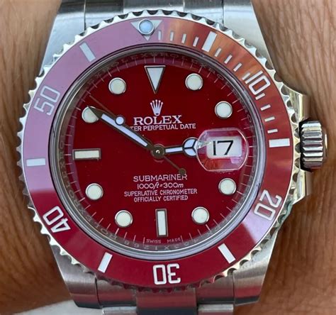 rolex real red|Rolex red submariner.